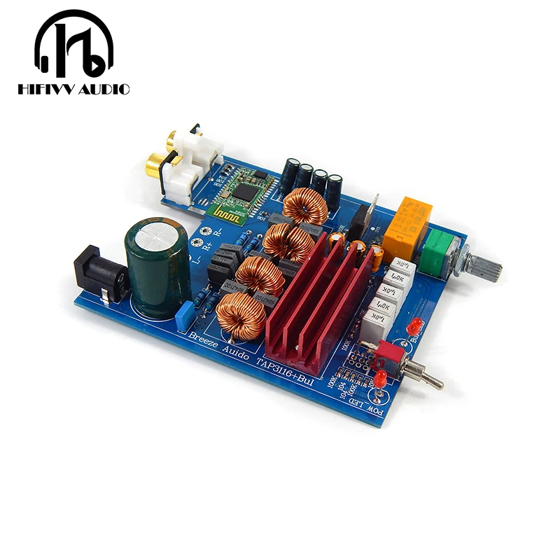 Hifi Class D amplifier TPA3116 2.0 channel TPA3116d2 Digital audio power 50W*2 Bluetooth-compatible | Электроника
