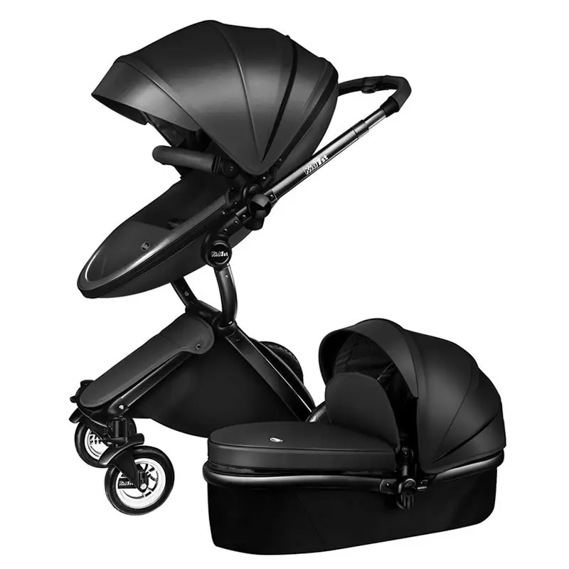 New Arrival  High landscape stroller can sit reclining can sit two-way portable folding 2in1 baby stroller 