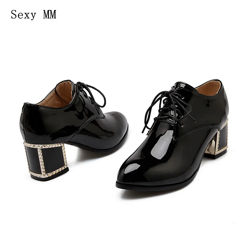 

Square High Heels Pumps Women Oxfords Career Shoes Woman High Heel Shoes Kitten Heels Size 33 - 40 41 42 43