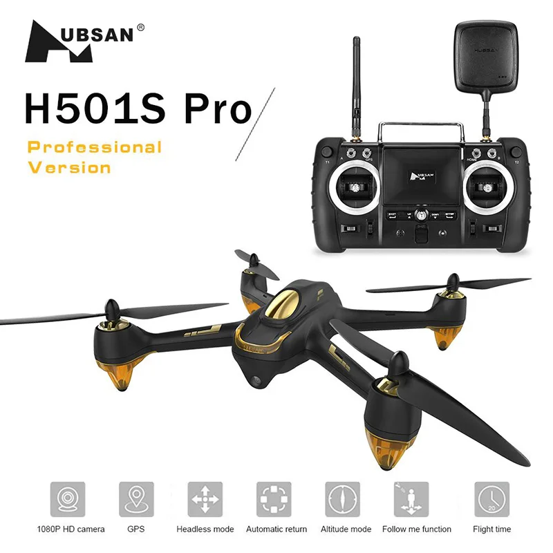 Hubsan H501S X4 Pro 5 8G FPV Дрон бесколлекторный с 1080 P HD Камера gps RC Quadcopter RTF Follow Me (следуй за