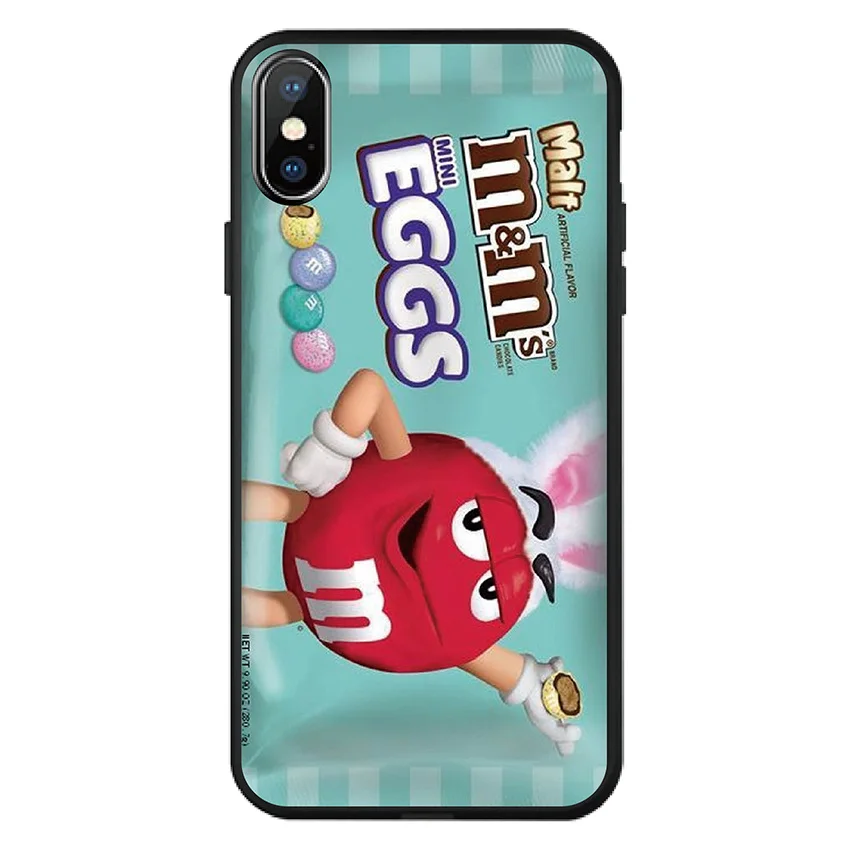 Чехол для iPhone 12 11 pro X XS Max XR 7 6 6S 8 Plus 5 S 5S SE 2020 M & Ms шоколадный Принт мягкий TPU Мягкий