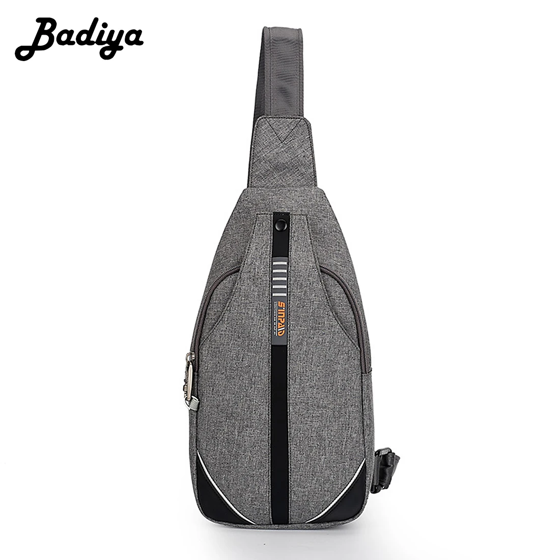 

Badiya Casual Single Shoulder Bag Men Canvas Luxury Quality Chest Packs Men Anti-theft Travel Bags Male Crossbody Bag
