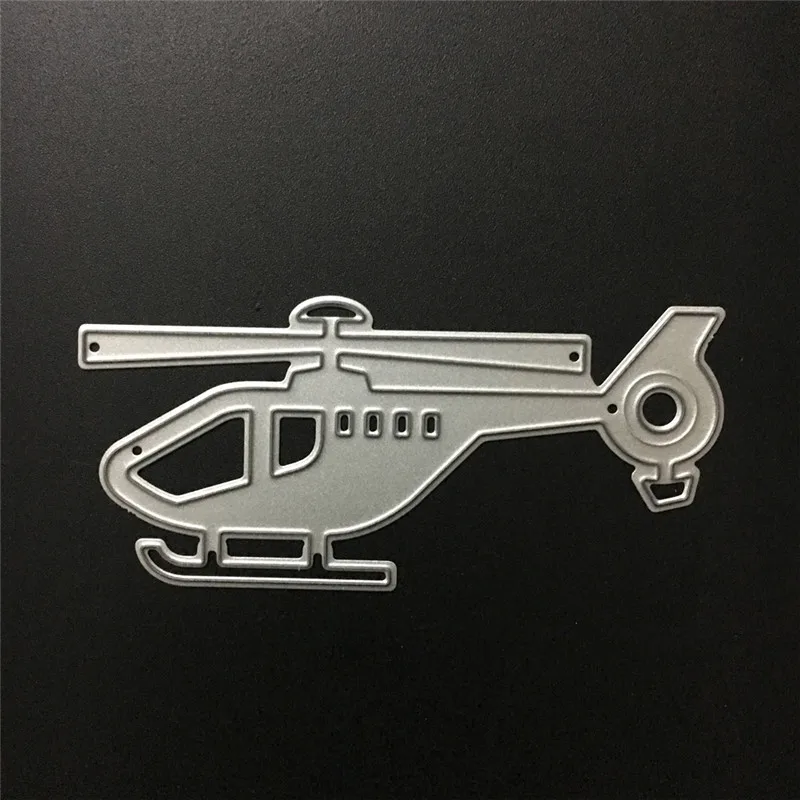 

Airplane Helicopter Metal Die Cuts Cutting Dies For DIY Scrapbooking Embossing Paper Cards Making Decorative Crafts New Die