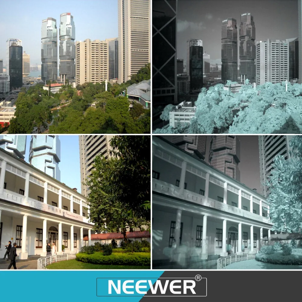 Набор инфракрасных фильтров Neewer для X Ray 4 шт.: IR720/IR760/IR850/IR950 с фильтром чехол NIKON