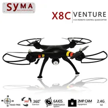 Syma X8C 2.4G 4CH 6 Axis Venture with 2MP Wide Angle Camera RC Quadcopter Drone Headless RC Helicopter