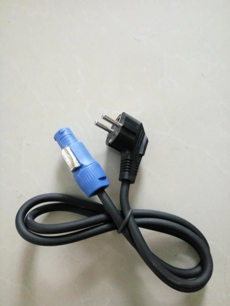 

free shipping 1pc Stage Light Power Cable Standard EU Plug for Moving Head Light LED Par Light Wall Washer EU Power Plug Cord
