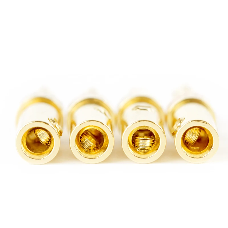 CHOSEAL 24K позолоченная медная фоторазъем адаптер аудио банановые разъемы для