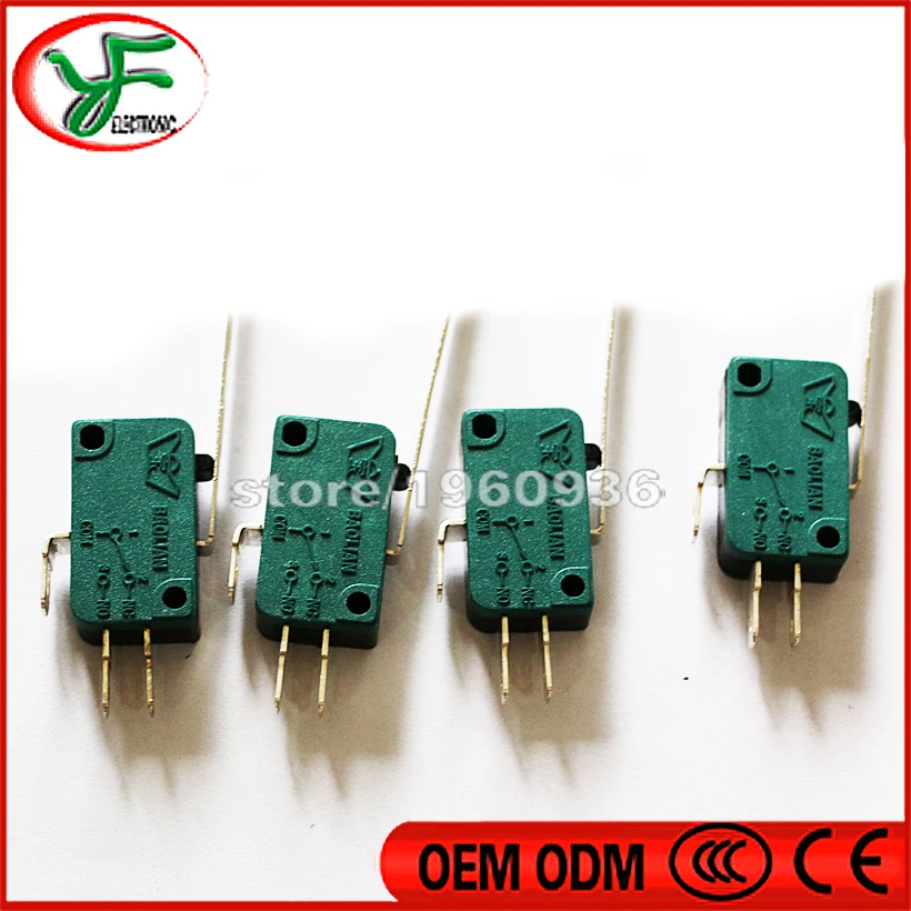 4 Pz/Lotto Alta Qualità Bl Microinterruttore Microinterruttore Per Joystick In Stile Americano 3 Terminali Per Gioco Arcade Parti Di Macchine