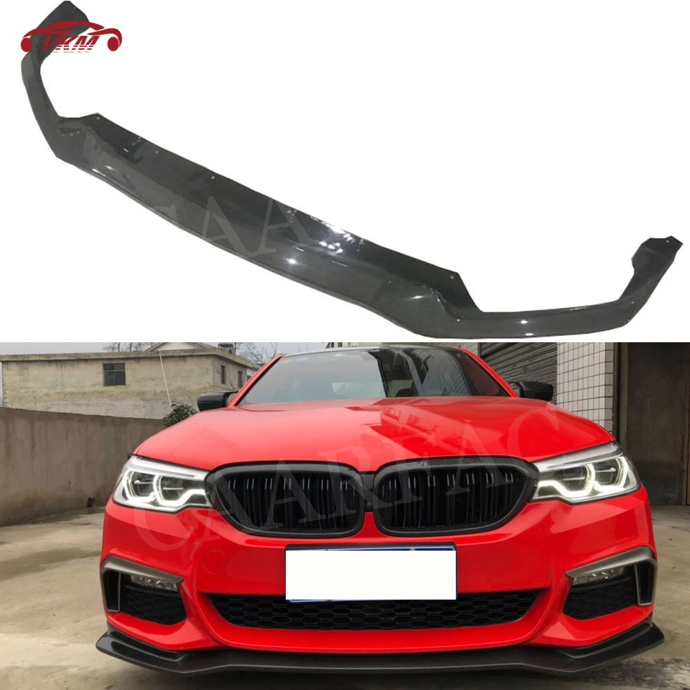 Передний бампер из углеродного волокна спойлер разветвители для губ фартук BMW 5