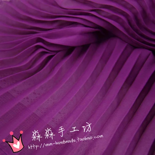 1 шт многоцветная плиссированная шифоновая ткань плиссированная ткань сплошной цвет для органного платья юбка измельченная(плиссированные 0,5 м