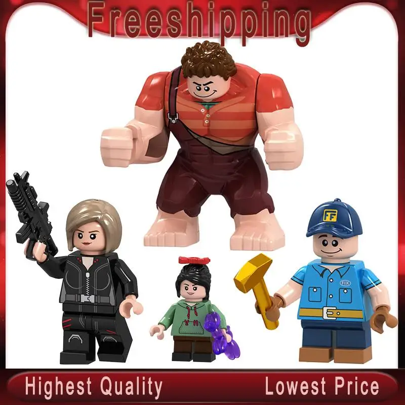 

Ralph Breaks the Internet Wreck-It Ralph Vanellope Von Schweetz Fix-It Felix Calhoun Blocks Toys Xmas Gifts MG9007
