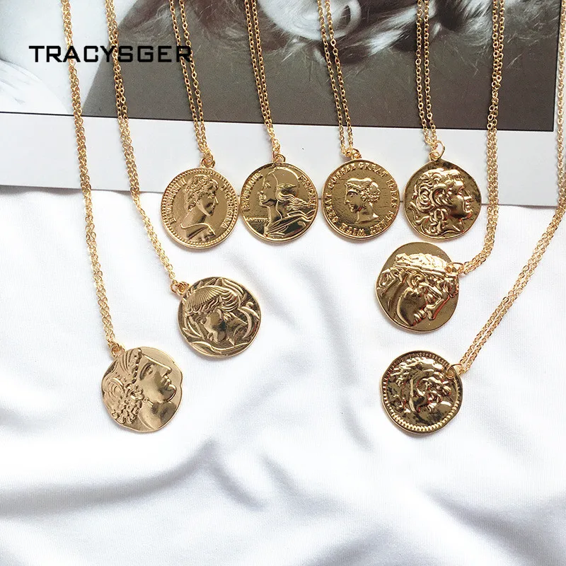 

DQ-84540 /TRACYSGER/ coin pendant necklace