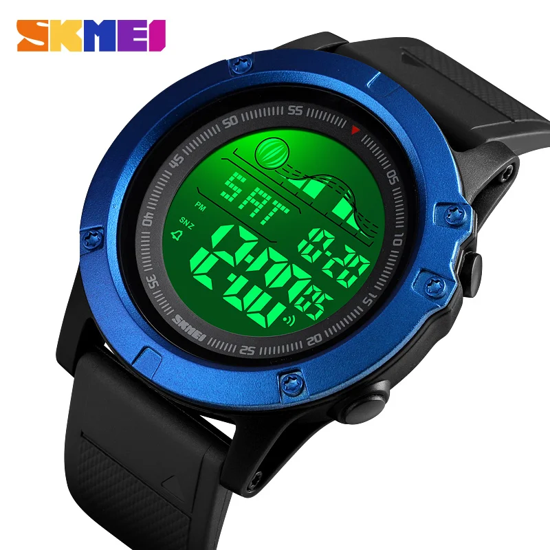 

SKMEI Mens Sports Watch Fashion Casual LED Digital Outdoor Waterproof Watch Men Countdown Dual Time Wristwatch Relogio Masculino