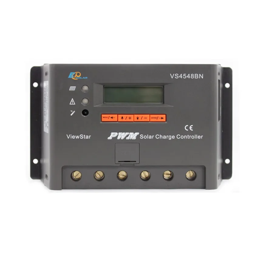 

EPSOLAR VS4548BN 45A 12V 24V 36V 48V ViewStar EP PWM Solar Charge Controller with LCD display