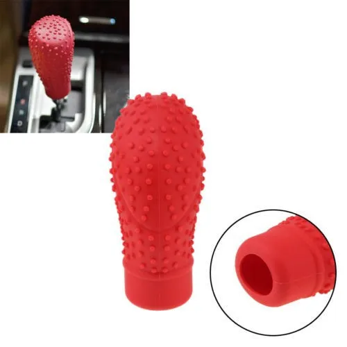 Auto Oval Shaped Silicone Gear Shift Knob Nonslip Protector for Volvo ReCharge Heico Caresto T6 Toyota Infiniti V60 S60 XC60