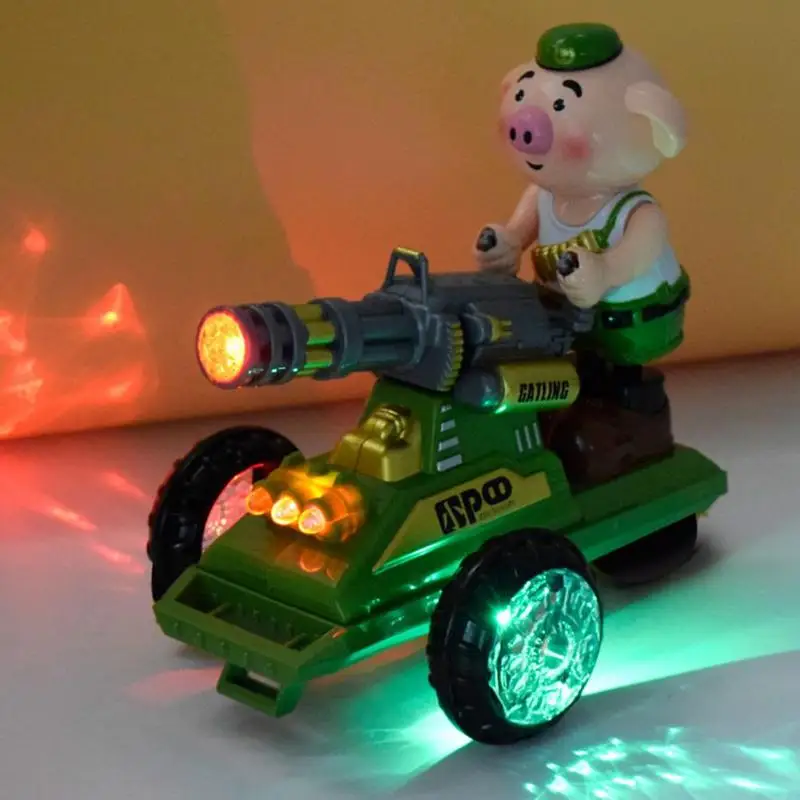 Милая мультяшная свинья электрическая игрушка для детей автомобиль с легкой музыкой для мальчиков девочек звуков музыкальная развивающие