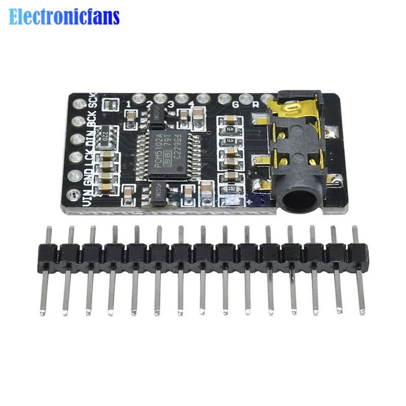 PCM5102 DAC I2S декодер интерфейса звуковая карта плата цифровой аудио GY Phat формат