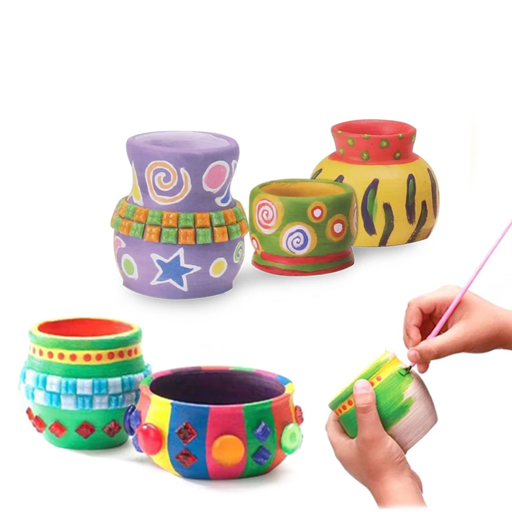 Ideal  Mini DIY Handmade Ceramic Pottery Machine Electric Toys For Boys Girls Pottery Wheels Arts And DIY 