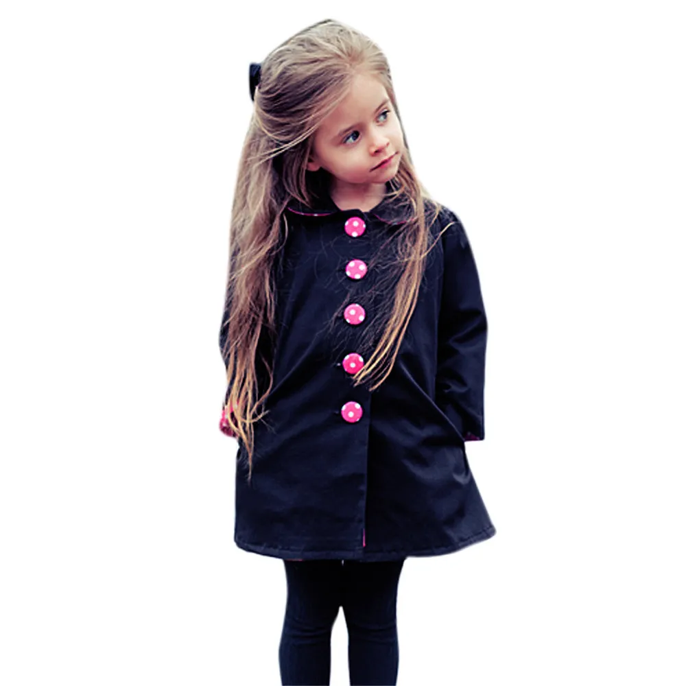 Куртка для маленьких девочек; пальто в горошек с поясом; ветровка; зимний теплый плащ; Верхняя одежда; плащ для малышей; детская одежда; парки; Прямая поставка; 823