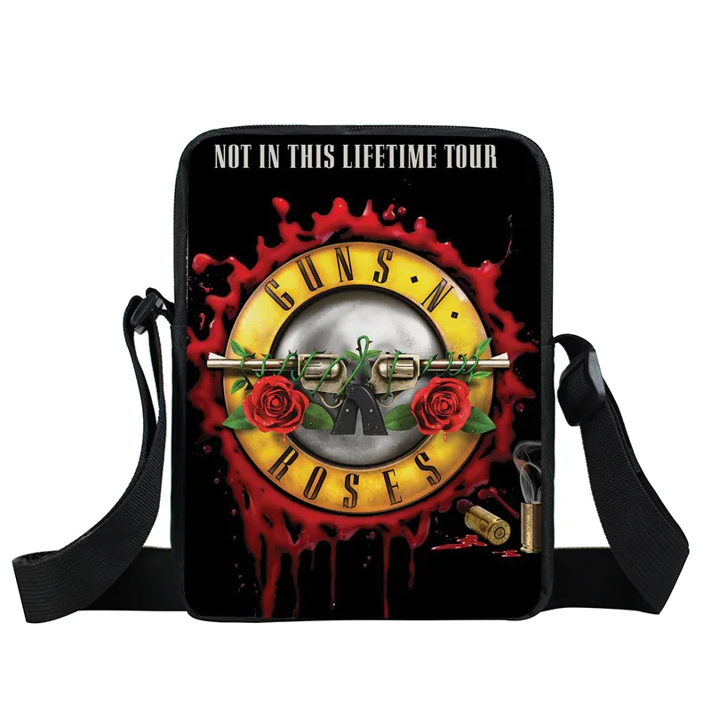 Rock Band Guns N Roses / Led Zeppelin / Nirvana Messenger Bag Gnr Women