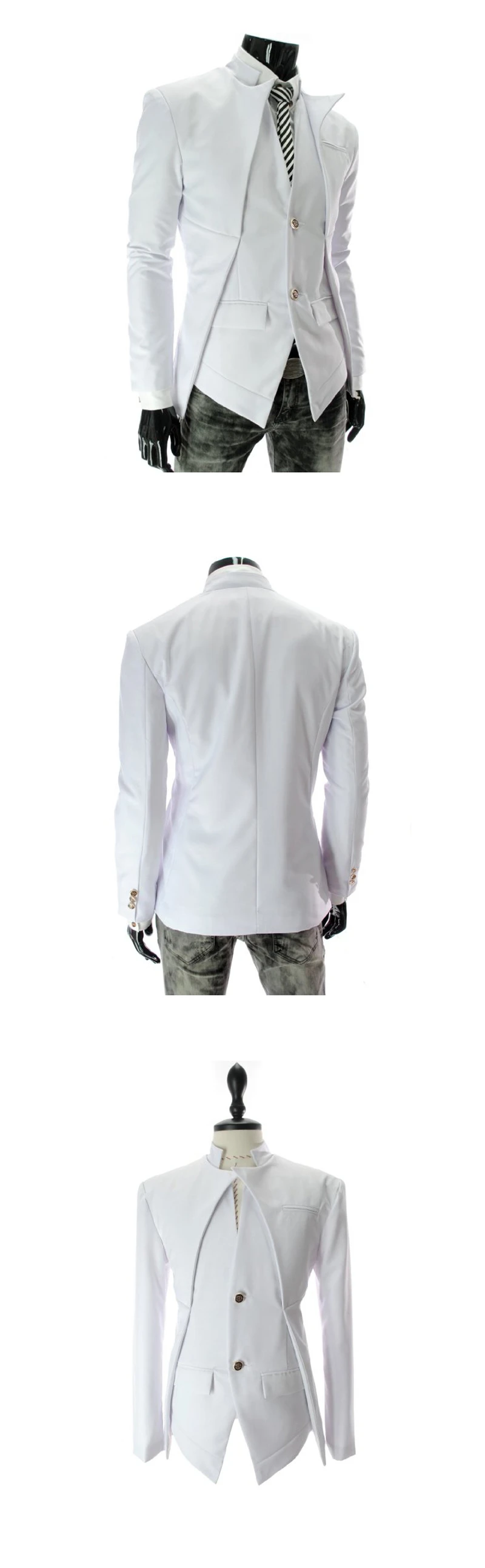 XingDeng осенне-зимний ассиметричный костюм куртка мужская горячая Распродажа одежда специальная Мужская мода Топ пальто