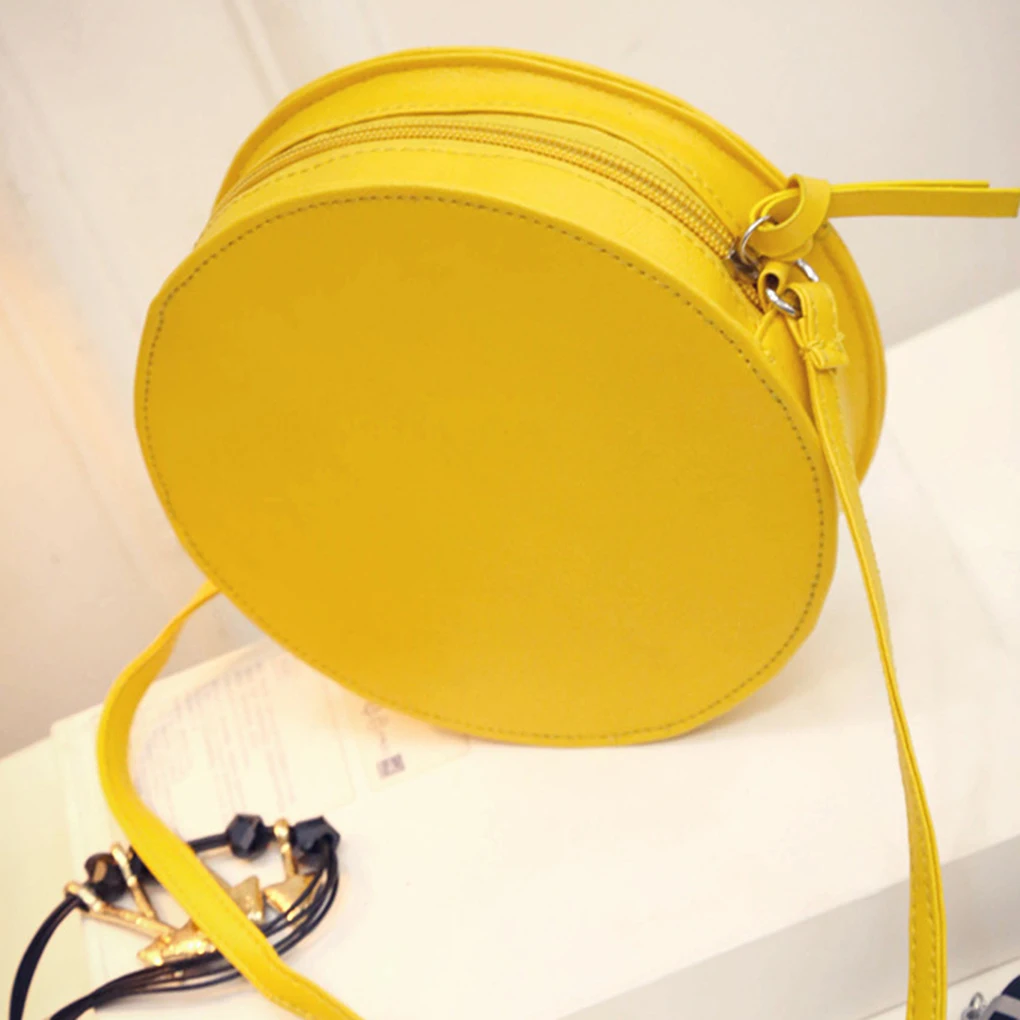 yellow round bag