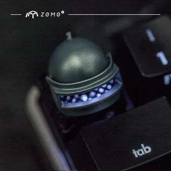 

For ZOMO Gaming Keycaps For Logitech G910 G810 Mechanical Keyboard 3 Level Helmet Metal Keycap For Jedi Survival