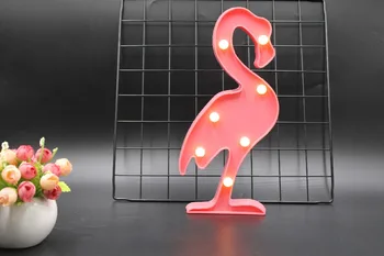 

TONGER Led Night Light Lamp Lighting Child Flamingo Shape String Lights Led Animal Decoration Lights Home Party Holiday