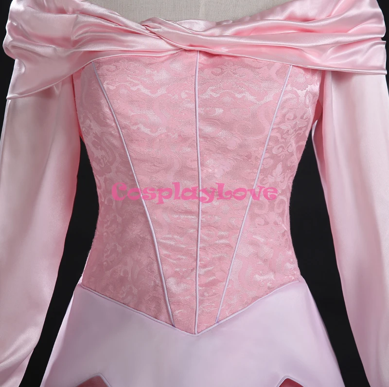 CosplayLove Sleeping Beauty Aurora Dress Cosplay Adult Briar Rose Princess Aurora Pink Red Dress Cosplay Costume Custom Made (5)