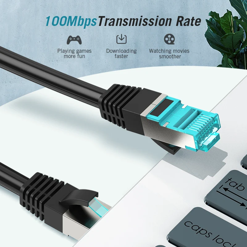Vention CAT5e FTP RJ45 сетевой Ethernet Патч корд Lan кабель 0 75 м 1 5 2 3 для компьютера