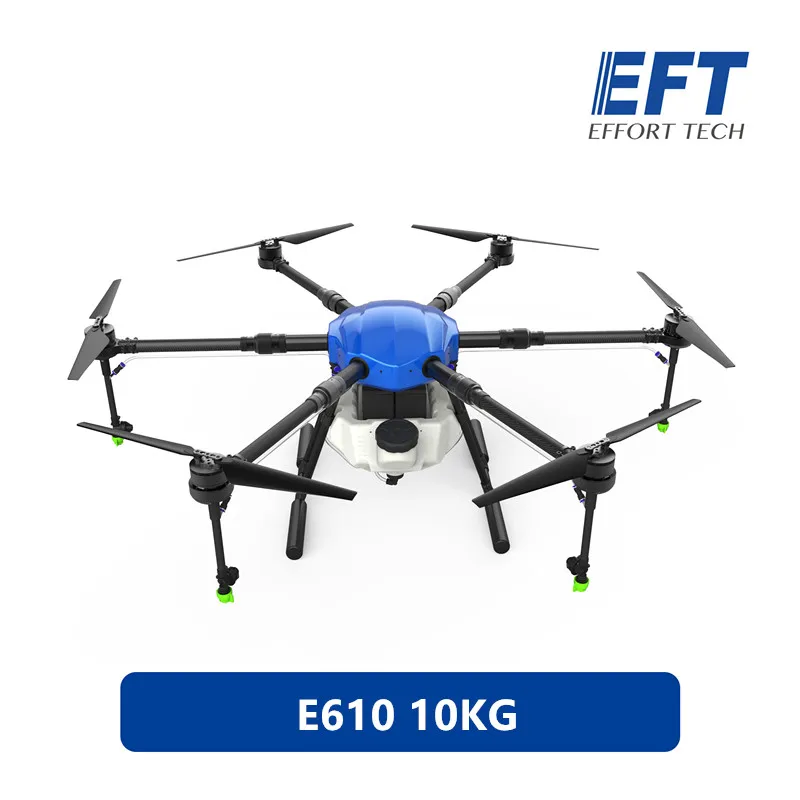 New EFT E610 6-axis 10KG 10L Pesticide spraying system Agricultural drone