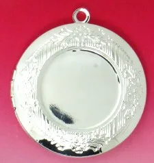 2 шт внутренний 20 мм фото медальон Подвески ювелирный набор бронзовый старинный лоток-черный-античный посеребренный - Цвет: Silver