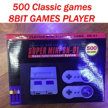 DHL 10 шт./лот Мини AV игровая консоль Встроенный 500 классические игры ручной ретро семейная игровая консоль двойной геймпад PAL и NTSC