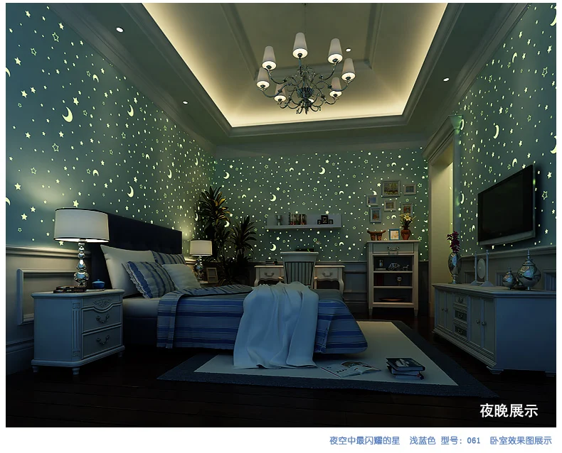 Acquista all'ingrosso online stella wallpaper da grossisti stella ... Carta da parati per camere da letto moderne cielo