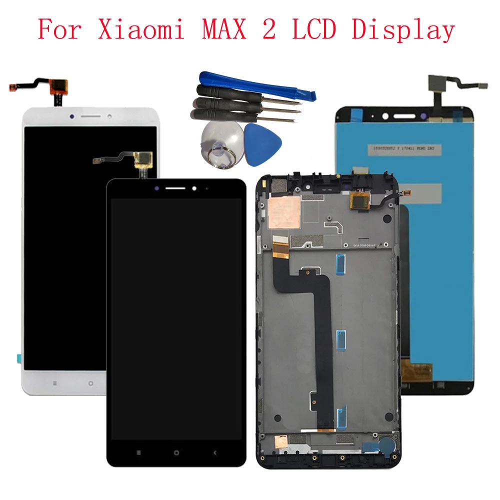 

100% Tested 6.44'' For Xiaomi Mi Max 2 MDE40 MDT4 LCD Display Touch Screen Digitizer Assembly + Frame LCD Screen