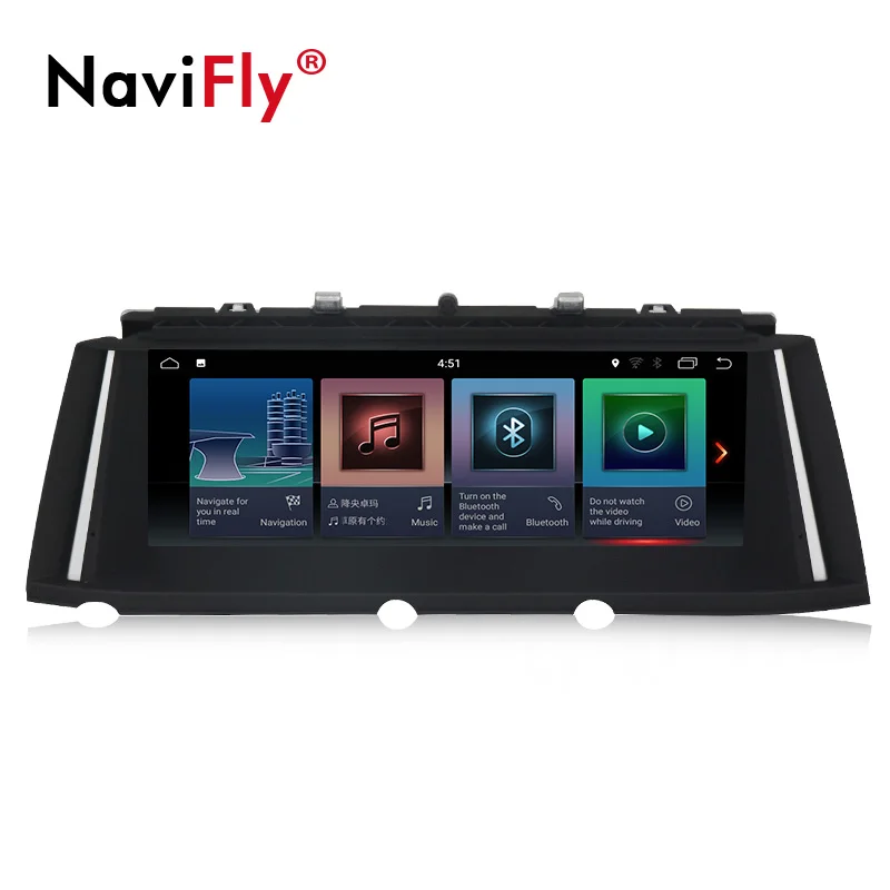 Perfect NaviFly 6 core Android 8.1 32G ROM car Audio gps navigator for BMW 7 series F01 F02 car radio BT wifi 4G OBD2 1