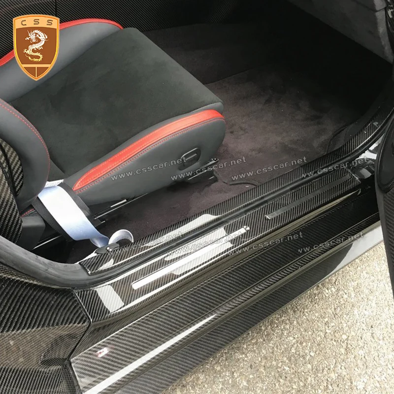 Для Niss GT-r R35 порог из углеродного волокна Добро пожаловать CF педали пластины