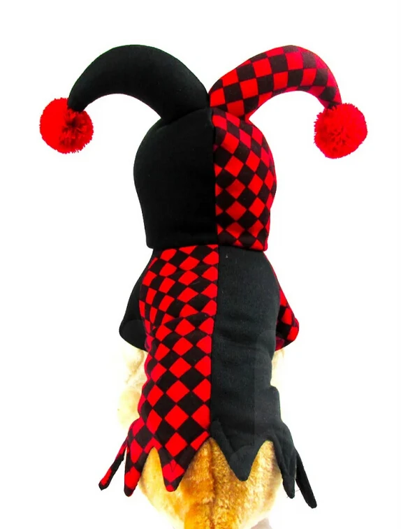 Дизайн горячая распродажа Хэллоуин Праздничный костюм для собаки костюм клоуна стиль jackets куртки