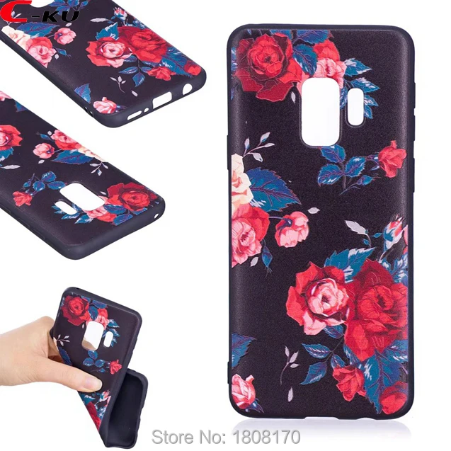 C-Ku Emboss Butterfly TPU Soft Case For Samsung Galaxy S9 Plus Xiaomi Mix2 Redmi 5A Mandala Flower Panda Owl Phone Cover 100pcs