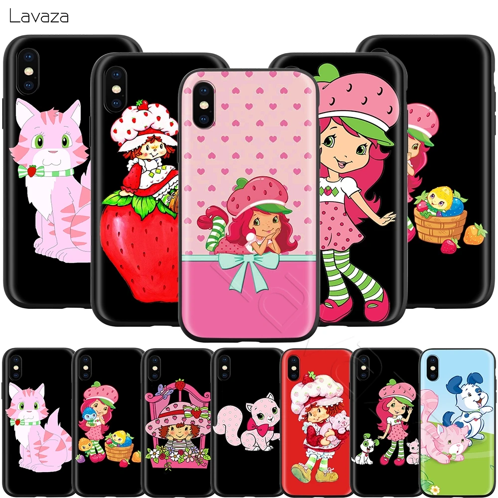 Lavaza Strawberry Shortcake Custard Case for iPhone 11 Pro XS Max XR X 8 7 6 6S Plus 5 5s se |