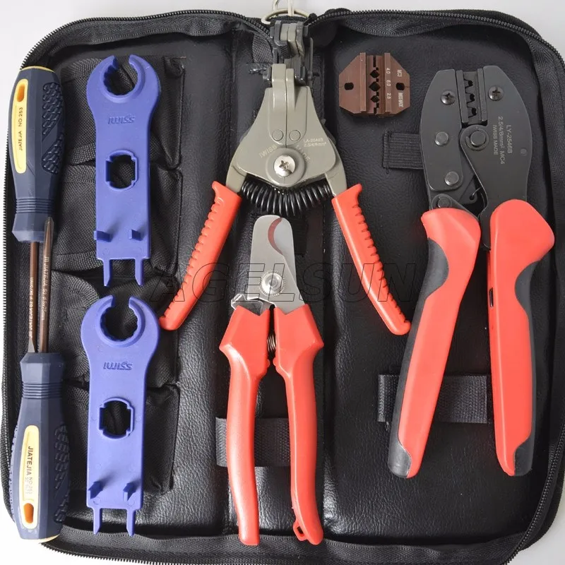 

High quality MC4 Crimper crimp tool solar PV line connectors crimping tool 2.5-6.0mm2 A-2546B