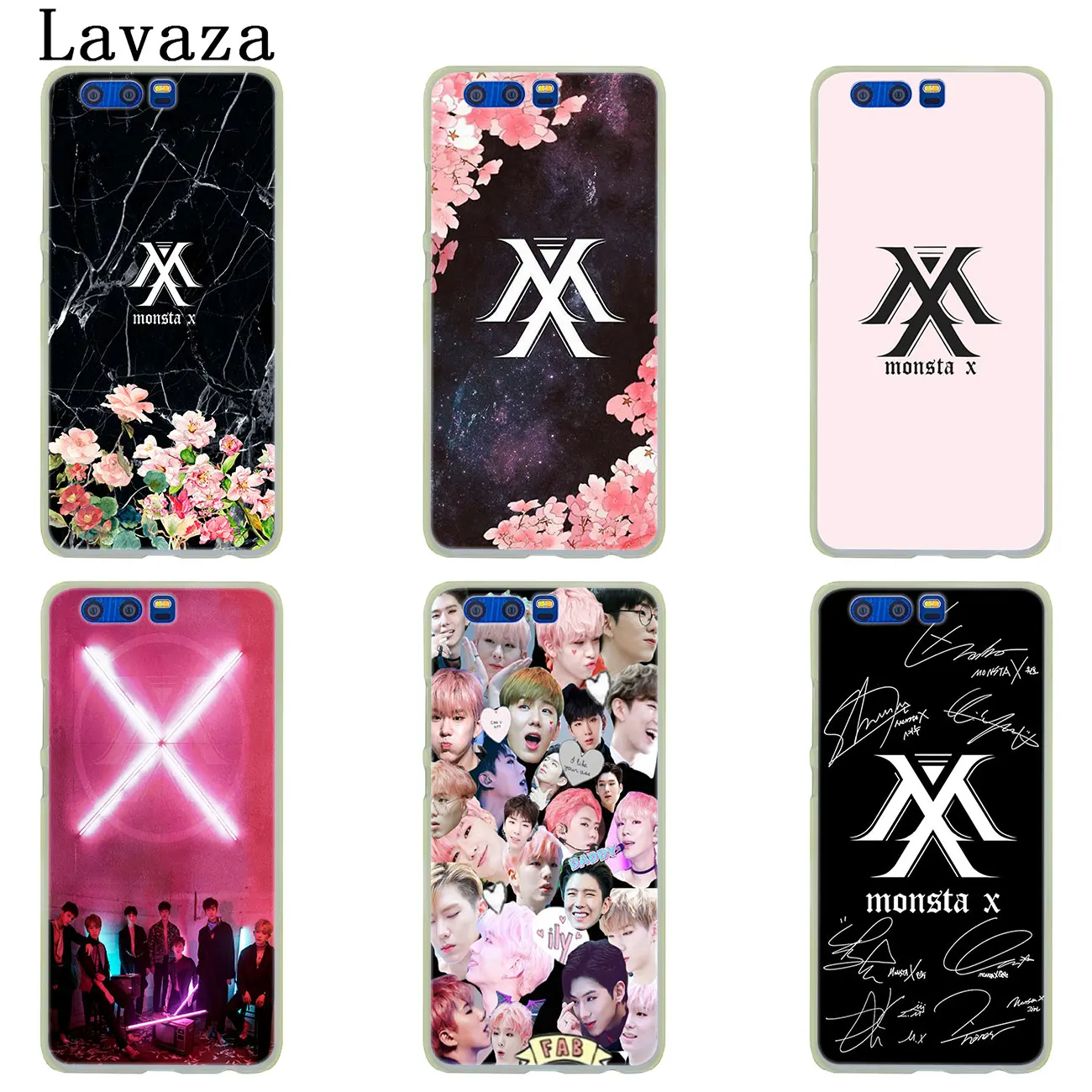 Жесткий чехол для телефона Lavaza MONSTA X Bands Huawei Y9 Y7 Prime 2018 2019 Honor 20 10 8 8A 8X 9X 9 Lite 7C 7X 7A