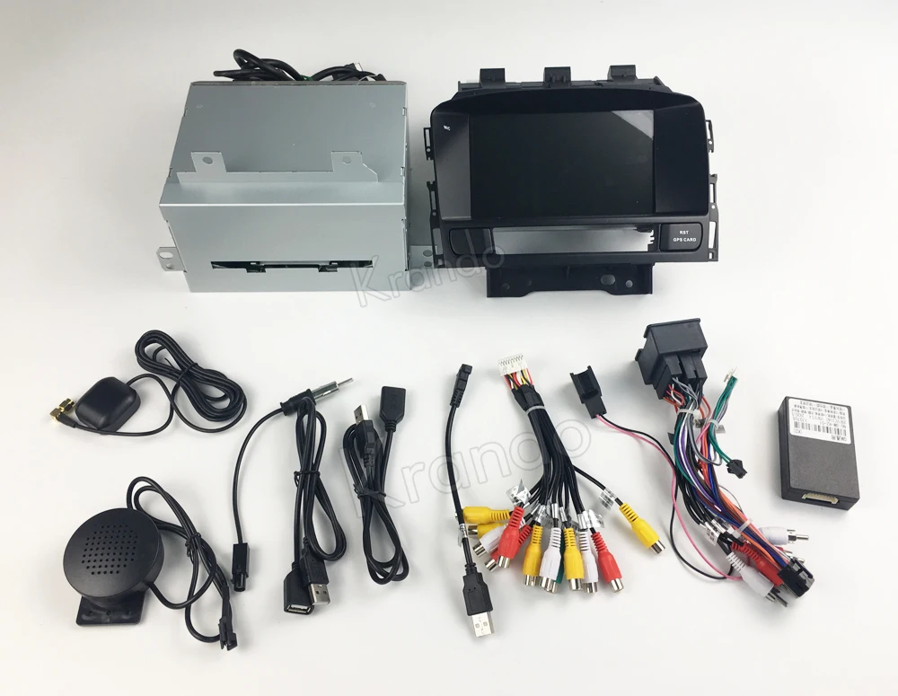 Cheap Krando 7" Android 8.0 car  audio radio navigation multimedia system for Opel Astra J 2010-2013 gps player bluetooth WIFI 3G DAB+ 18