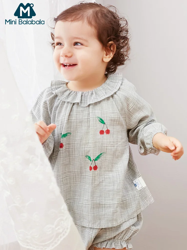 Mini balabalaChildren/комплект одежды из двух предметов в Корейском стиле для маленьких