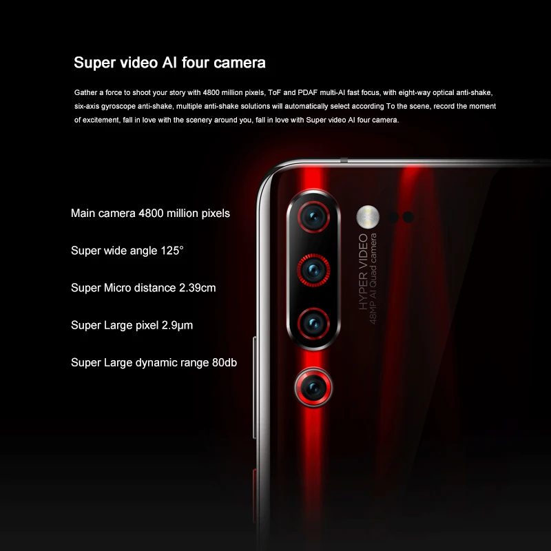 Lenovo Z6 Pro 6 39 дюймов AMOLED экран капли воды Snapdragon 855 Восьмиядерный 4000 мАч четыре задние