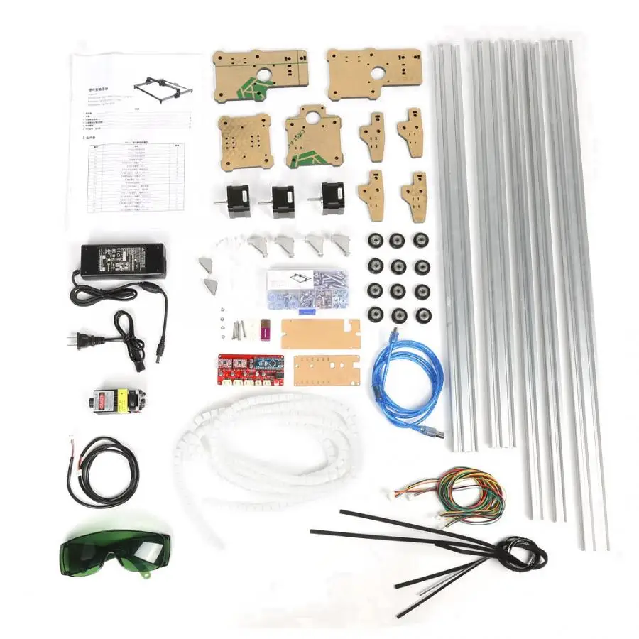 

CNC 100-240VAC 1600mW Mini DIY Desktop Laser Engraver Cutting Wood Marking Machine CNC Milling Machine