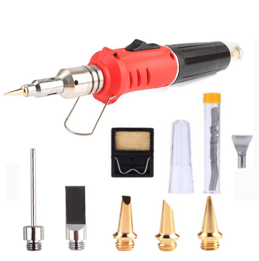 10 in 1 Professional Butane Gas Soldering Iron Kit