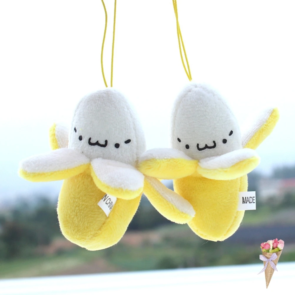 Cute Cell Phone Strap Charm Mobile Phone Skinned banana Plush Doll Phone Strap Pendant Cellphone Decoration Accessories Cute Cell Phone Strap Charm Mobile Phone Skinned banana Plush Doll Phone Strap Pendant Cellphone Decoration Accessories