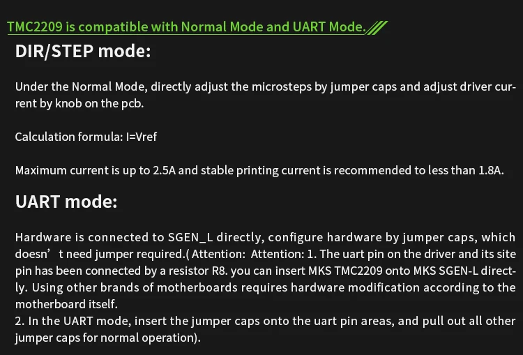 3d принтер MKS TMC2209 встроенный драйвер двигателя, отличный эффект отключения звука, больший ток драйвера