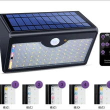 10 шт. 60 Светодиодный безопасное освещение, на солнечной батарее 5 режимов с контроллером движения Сенсор супер яркий свет Водонепроницаемый IP65 сад настенный светильник
